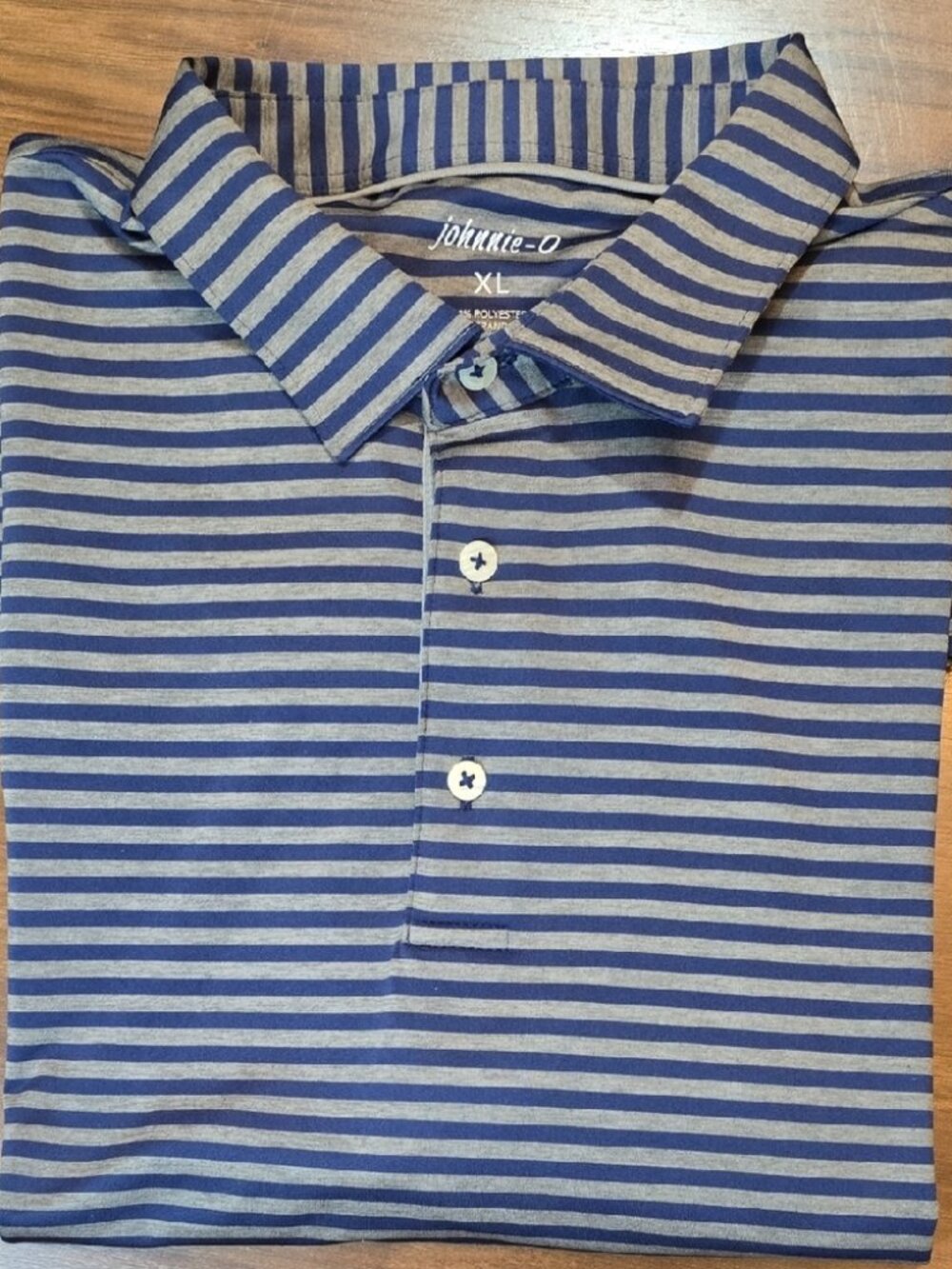 Johnnie-O Men's Performance Striped Golf Polo Shirt